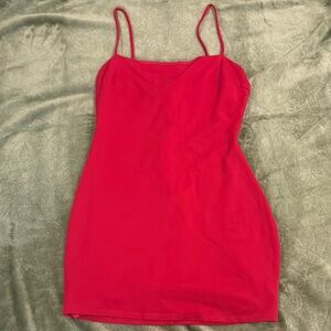 Red Spaghetti Strap dress